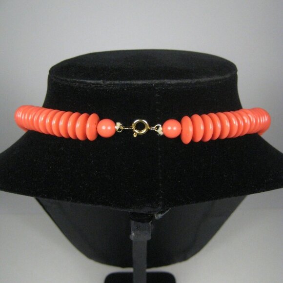 Necklace Jewelry Lucite Bead Chunky Vintage Strand Statement Estate 32 in - Picture 2 of 4